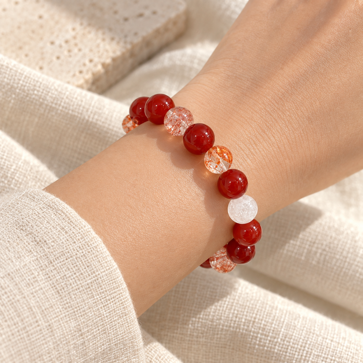 Calvielle worn effect | daybreak-bracelet