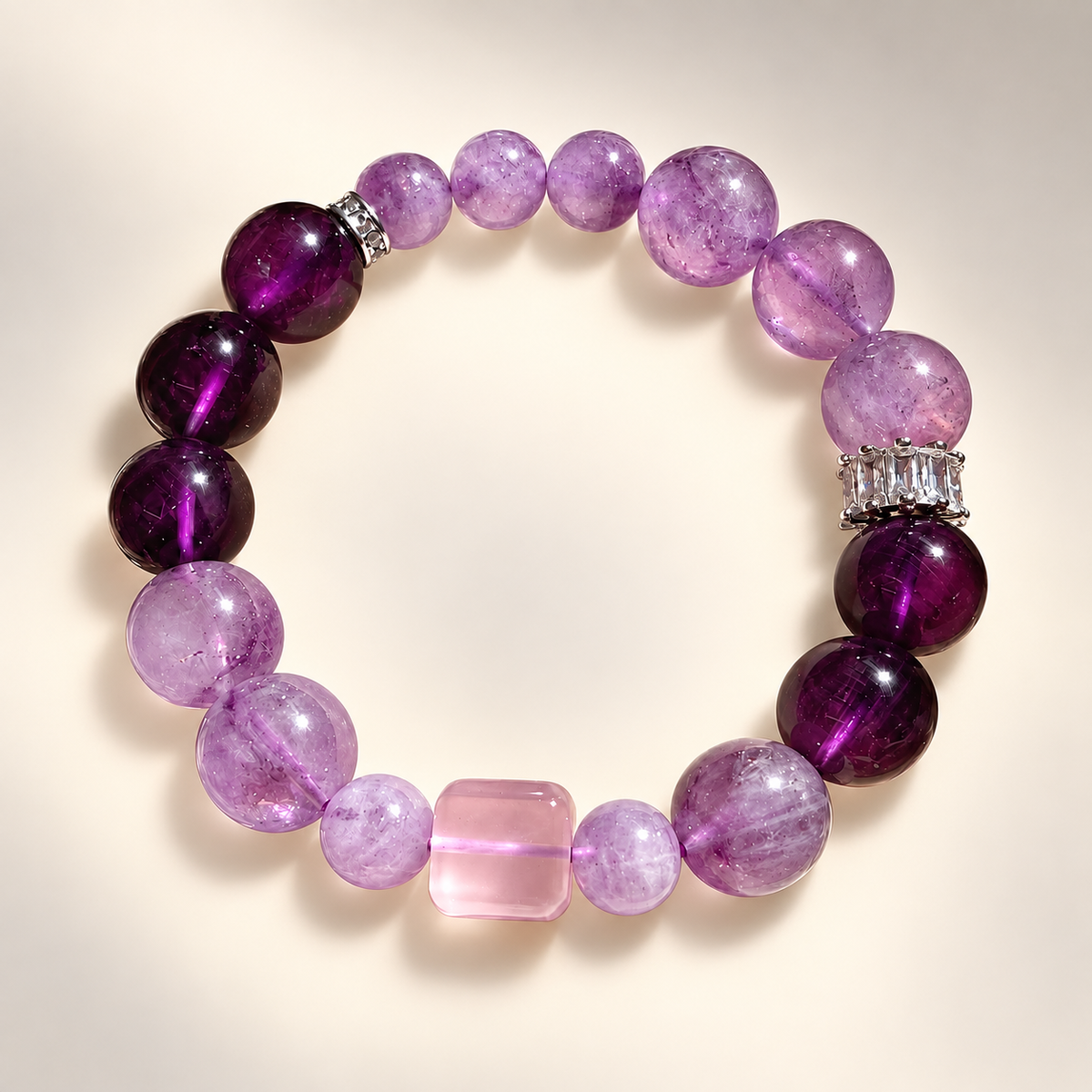 Calvielle clean studio primary | rose-cube-bracelet